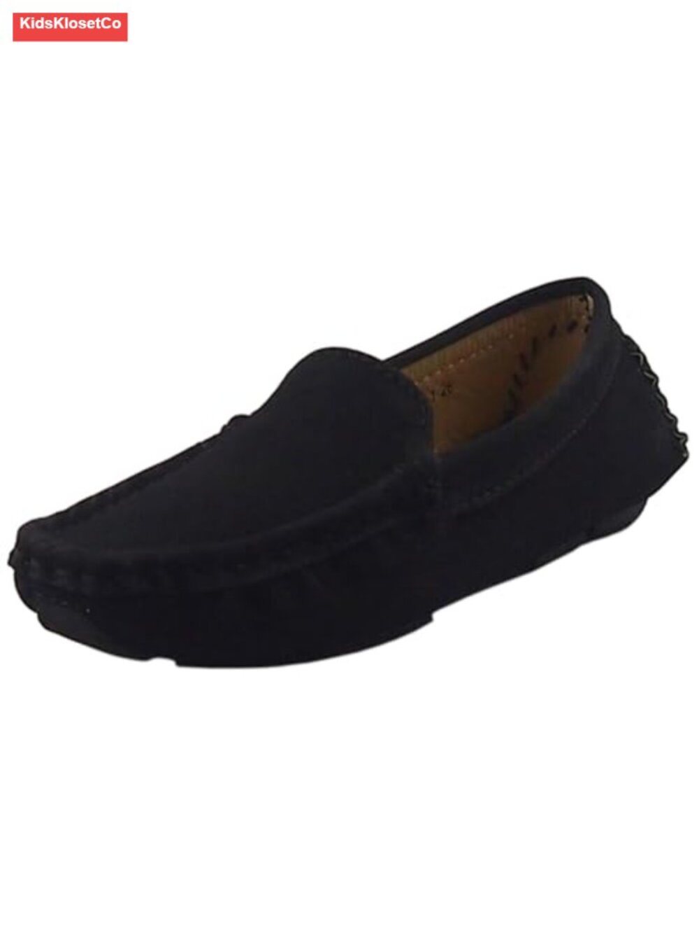 Toddler Kids Boys Girls Suede Leather Slip On Penny Loafer Dress Shoes